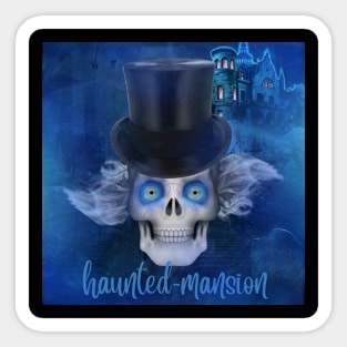 Haunted Mansion hat skull Sticker